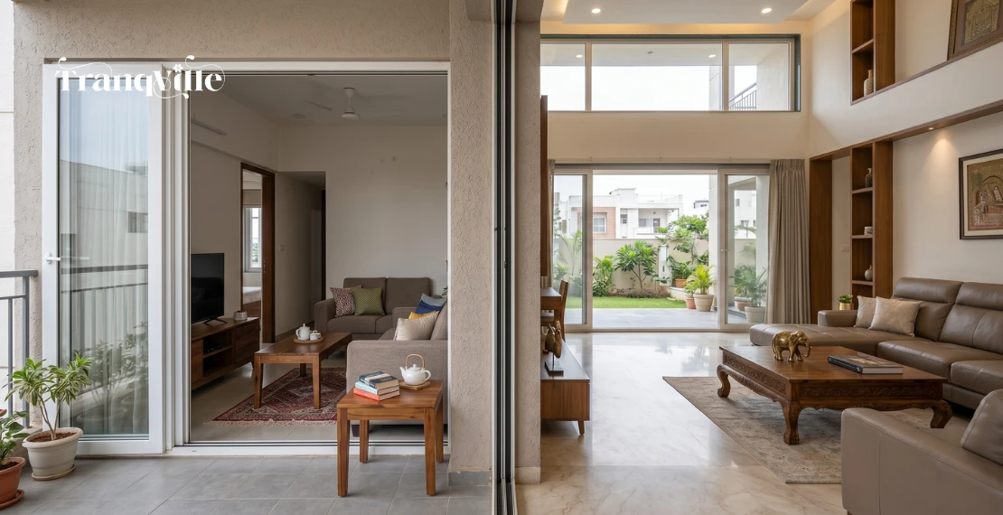 villa vs apartment cost comparison interior space difference