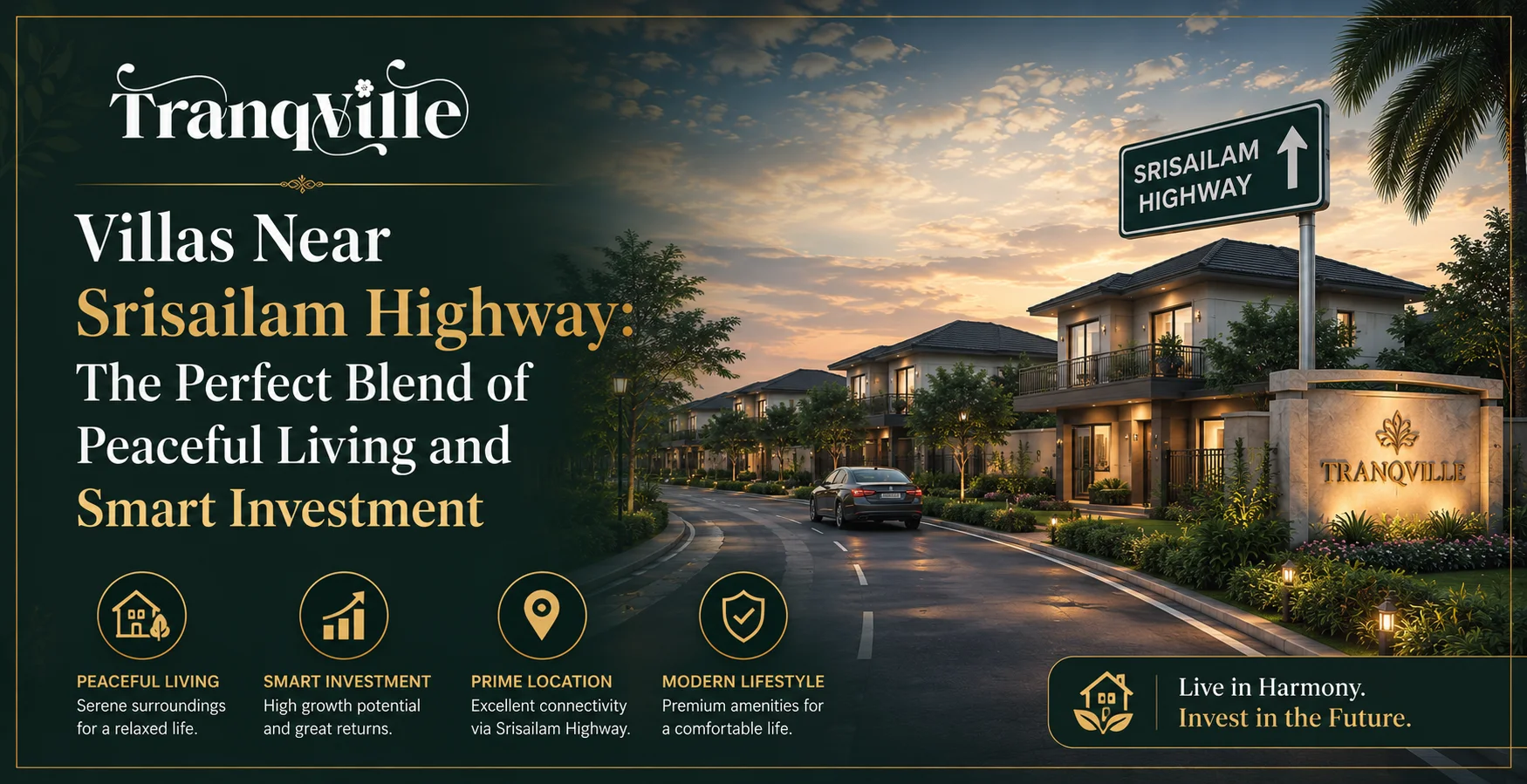 villas near Srisailam Highway