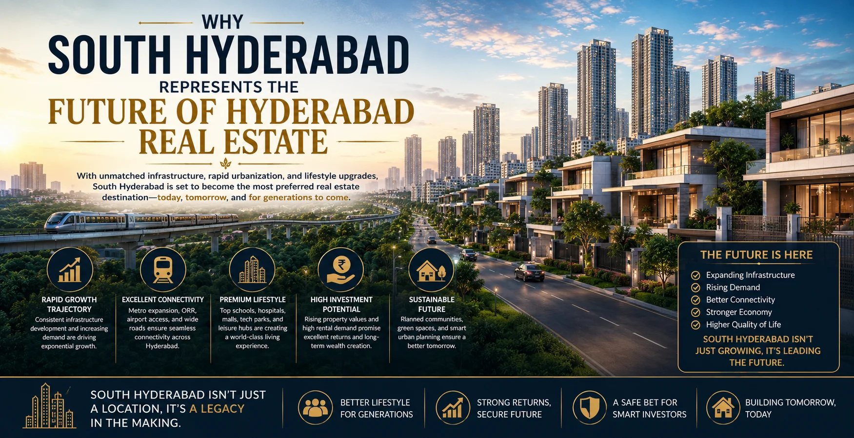 Why South Hyderabad Represents the Future of Hyderabad Real Estate